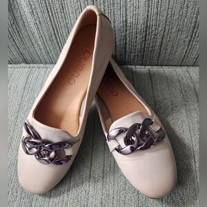 Bueno ASTON leather slip-on flats